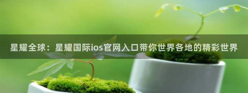 永利皇官4开户：星耀全球：星耀国际ios官网入口带你世界各地的精彩世界