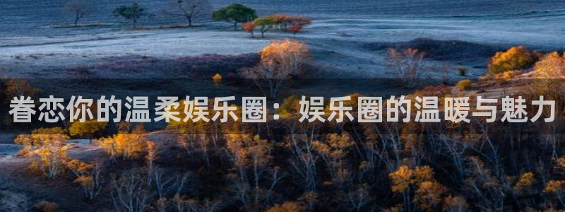 永利皇官2代理注册：眷恋你的温柔娱乐圈：娱乐圈的温暖与魅力