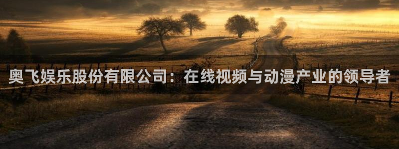 永利皇官2平台登录：奥飞娱乐股份有限公司：在线视频与动漫产业的领导者