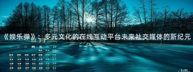 永利皇官体育免费注册入口：《娱乐弹》：多元文化的在线互动平台未来社交媒体的新纪元
